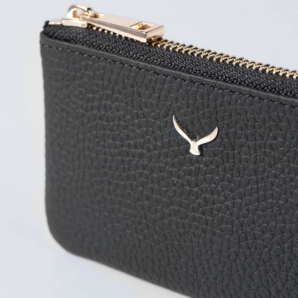 3002 Unisex Leather Coin Purse With Zipper