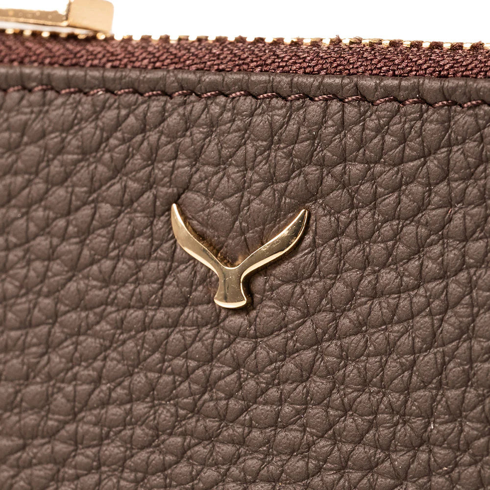 3002 Unisex Leather Coin Purse With Zipper