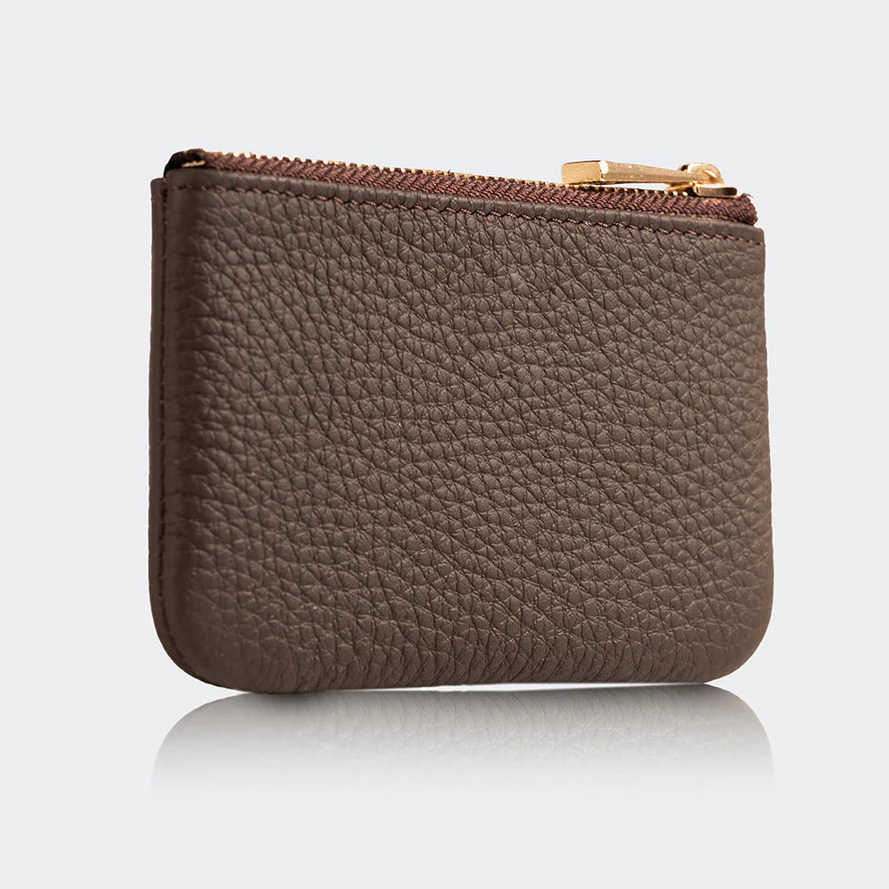 3002 Unisex Leather Coin Purse With Zipper