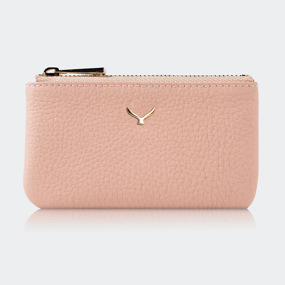 3002 Unisex Leather Coin Purse With Zipper