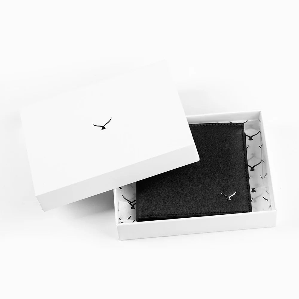 4003 Men Leather Wallet With Two Compartments And Coin Packets