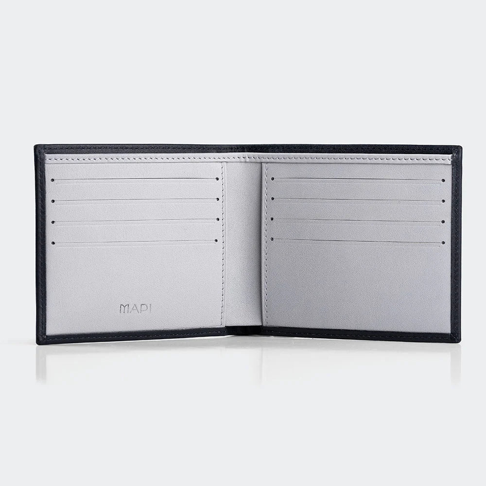 4003 Men Leather Wallet With Two Compartments And Coin Packets