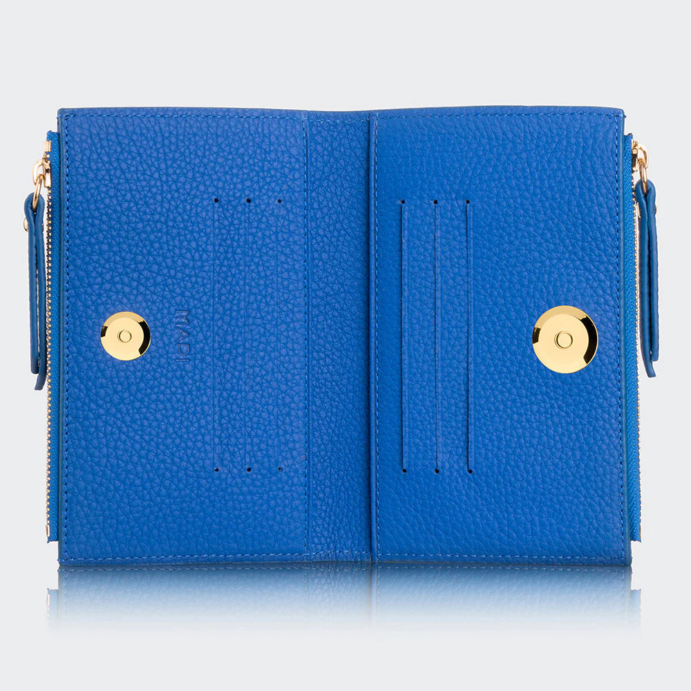 5107 Women Two Pocket Leather Wallet With Magnetic Closure