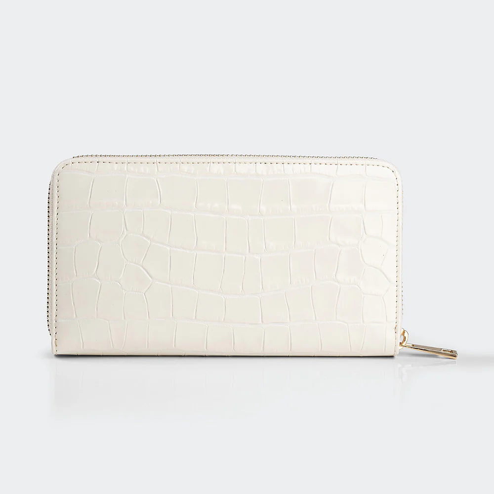 5110 Women Large Leather Wallet With Triple Compartments