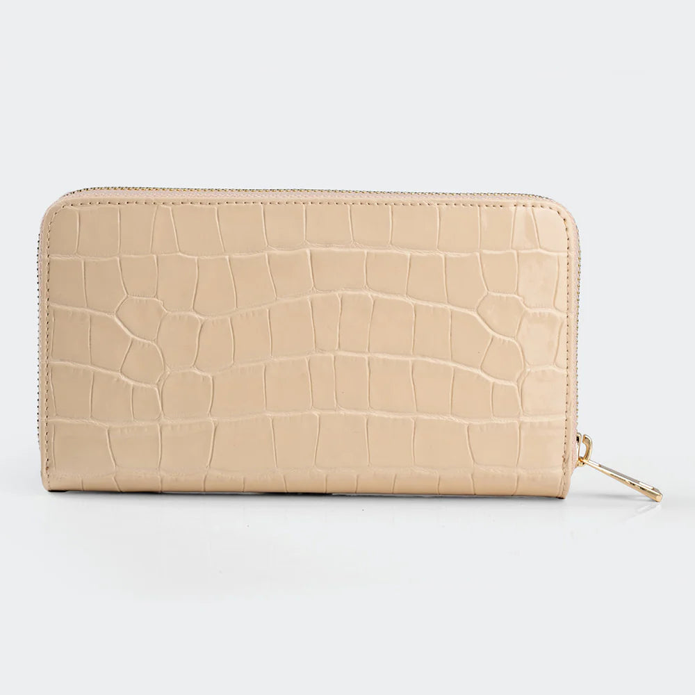 5110 Women Large Leather Wallet With Triple Compartments