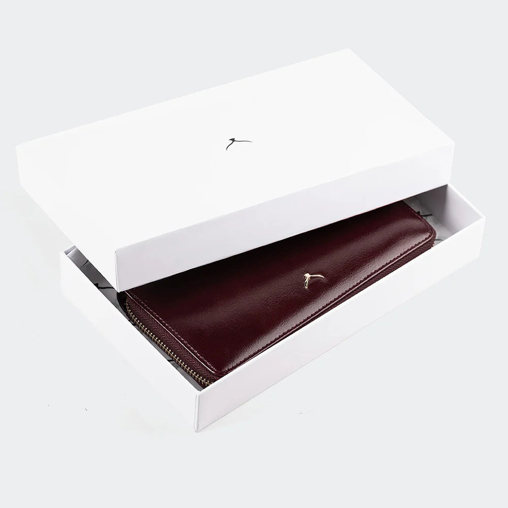 5111 Women Large Leather Wallet With Dual Compartments