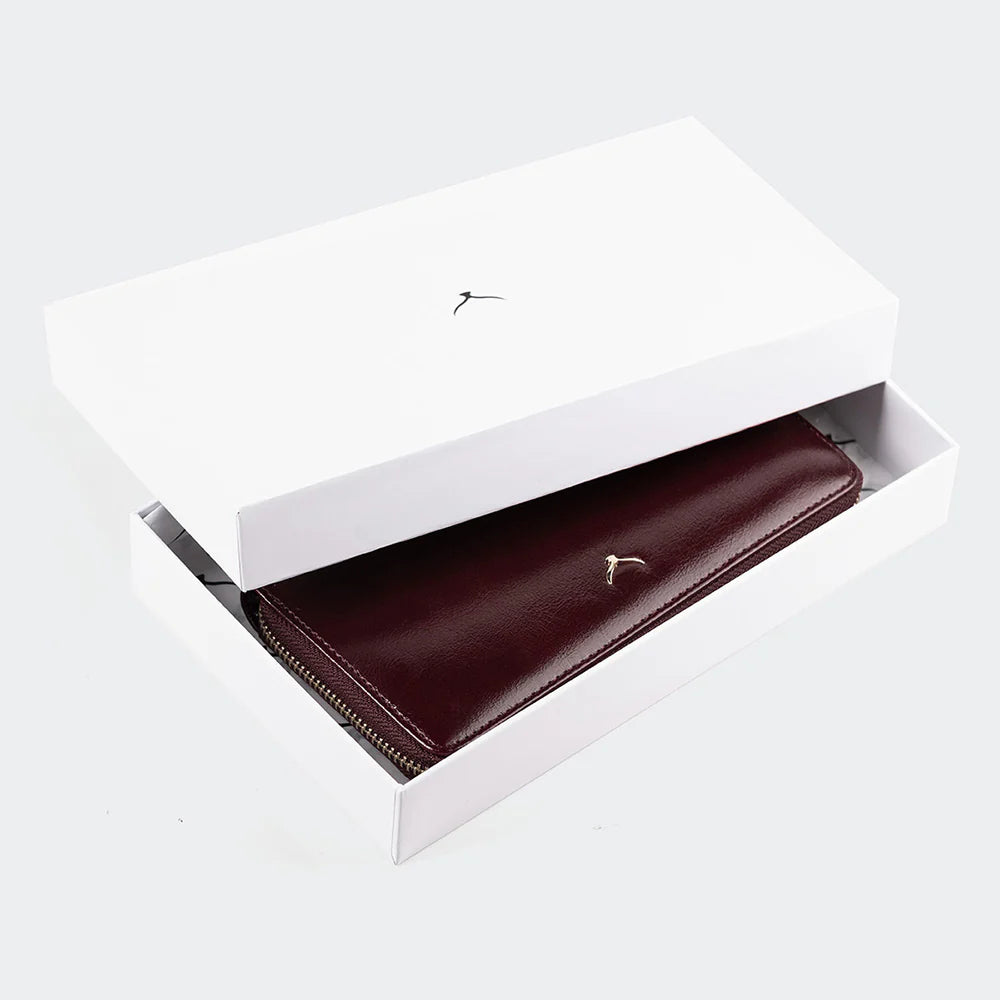 5111 Women Large Leather Wallet With Dual Compartments