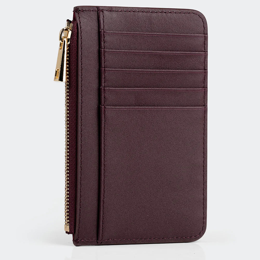 5507 Women Leather Card Holder With Zipper