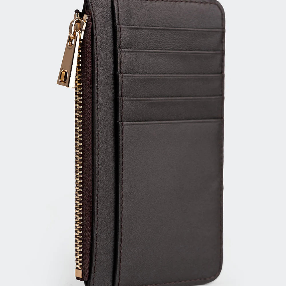 5507 Women Leather Card Holder With Zipper